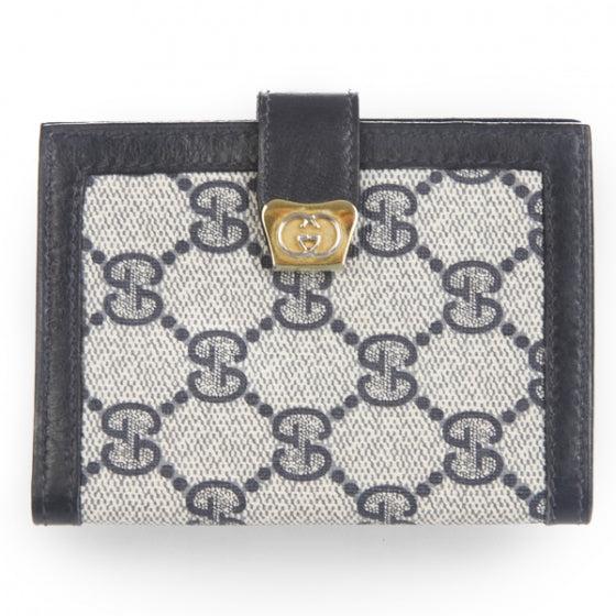 Monogram Mini Agenda Holder Navy
