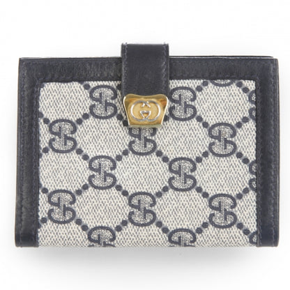 Gucci Monogram Mini Agenda Holder Navy 1 of 8