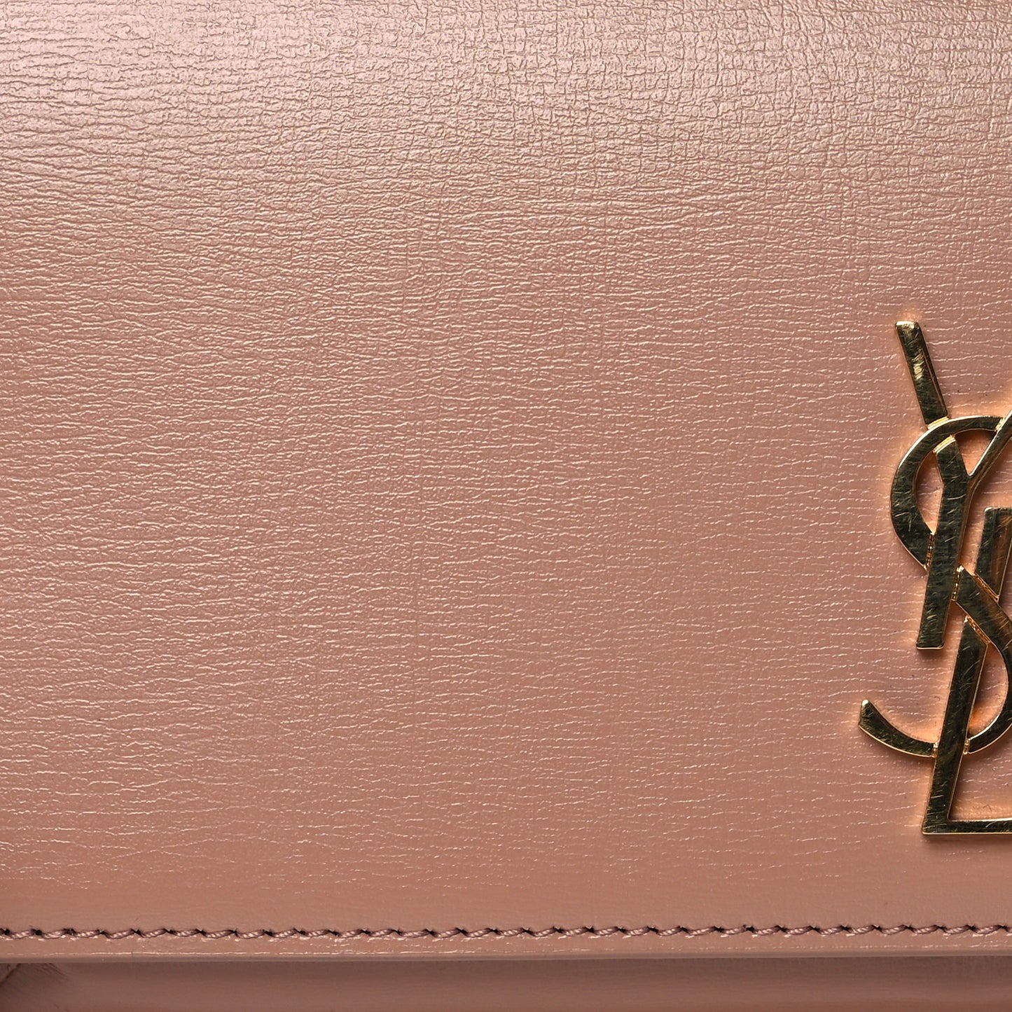 Smooth Calfskin Monogram Phone Holder Crossbody Vintage Peach