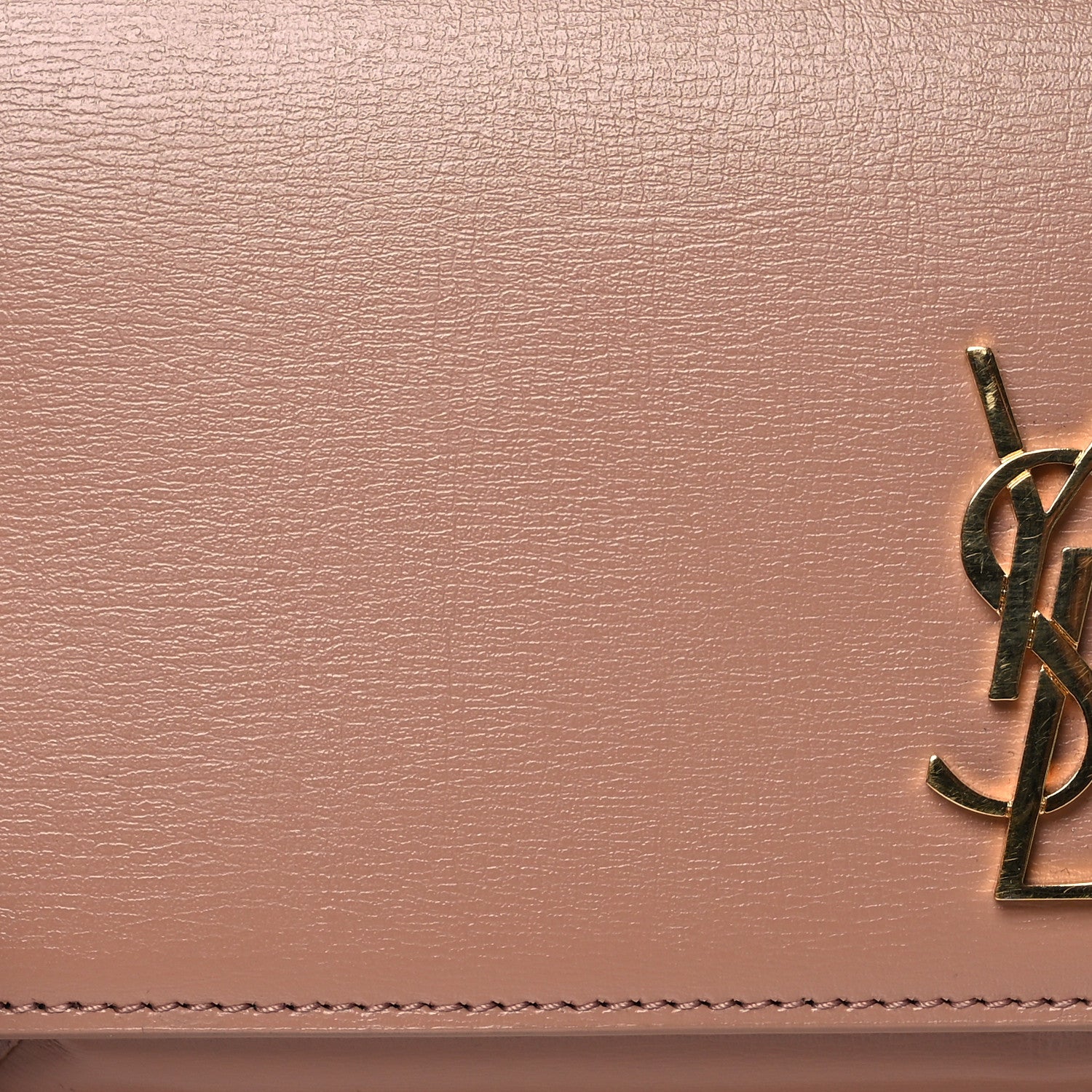 Saint Laurent Smooth Calfskin Monogram Phone Holder Crossbody Vintage Peach 8 of 12