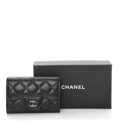 Chanel Caviar Quilted Flap Card Holder Black 9 of 9