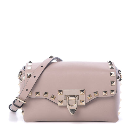 Valentino Garavani Vitello Mini Rockstud Crossbody Bag Poudre 1 of 9