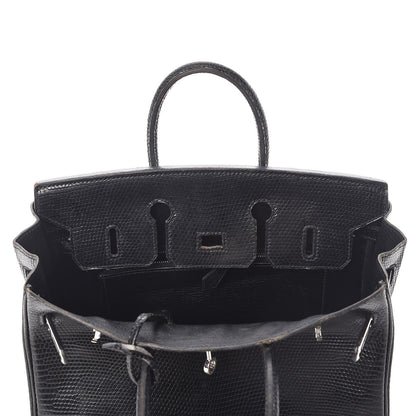 Hermes Lizard Birkin 25 Black 23 of 50
