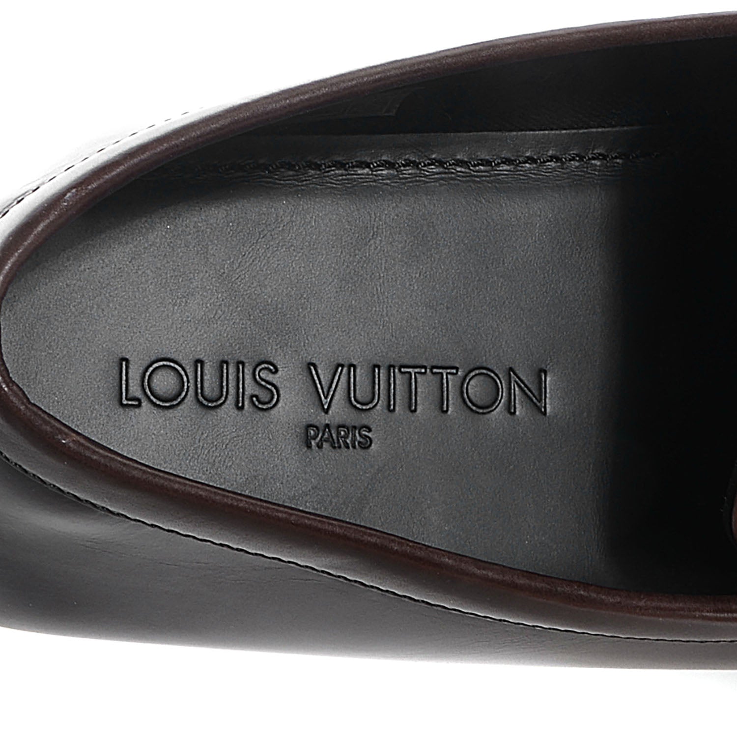 Louis Vuitton Mens Calfskin Bowery Moccasin Loafer 10 Brown 6 of 8