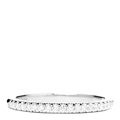 Tiffany Platinum Diamond .18ctw Half Circle Soleste Band Ring 57 8 1 of 4