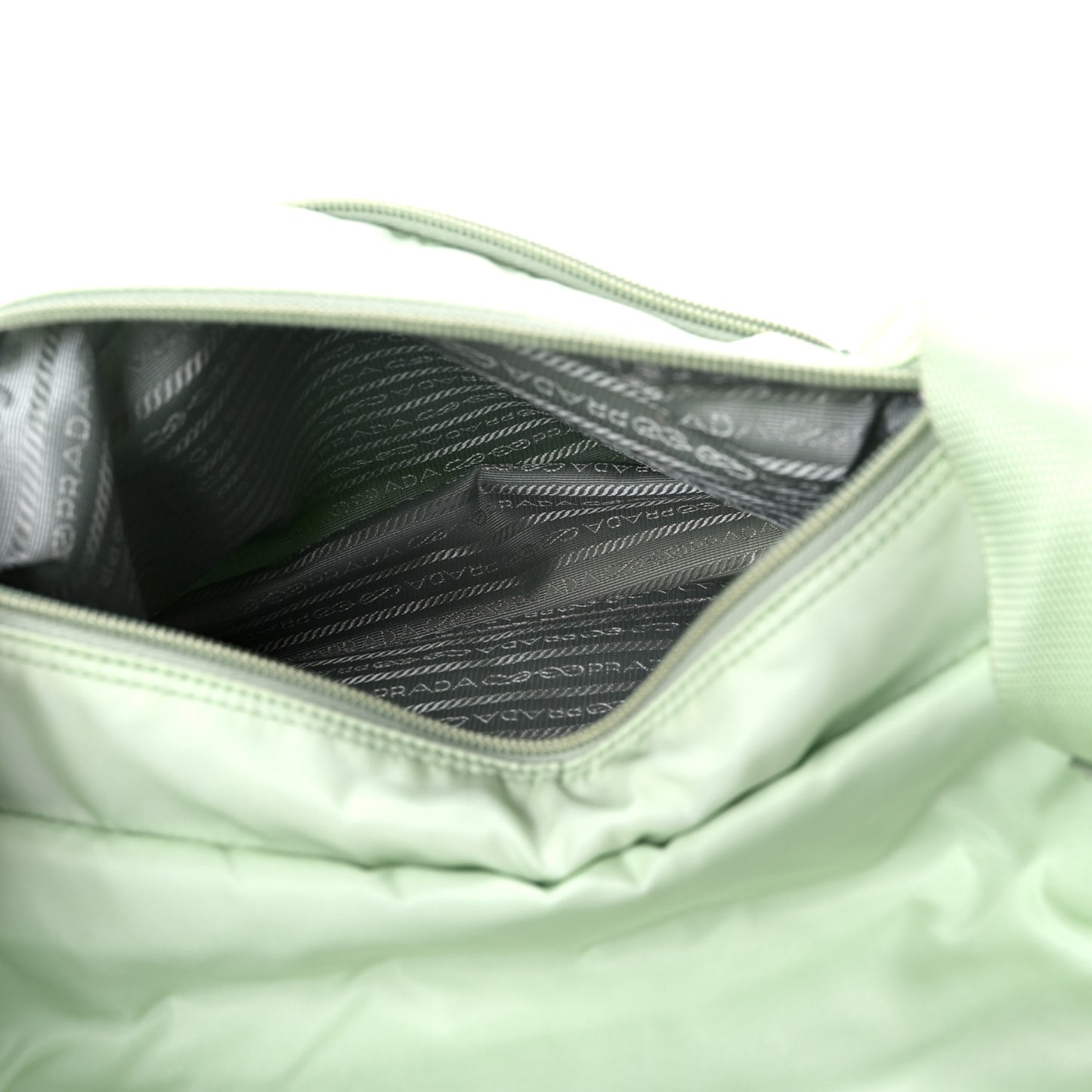 Re-Nylon Single Pocket Messenger Bag Acqua