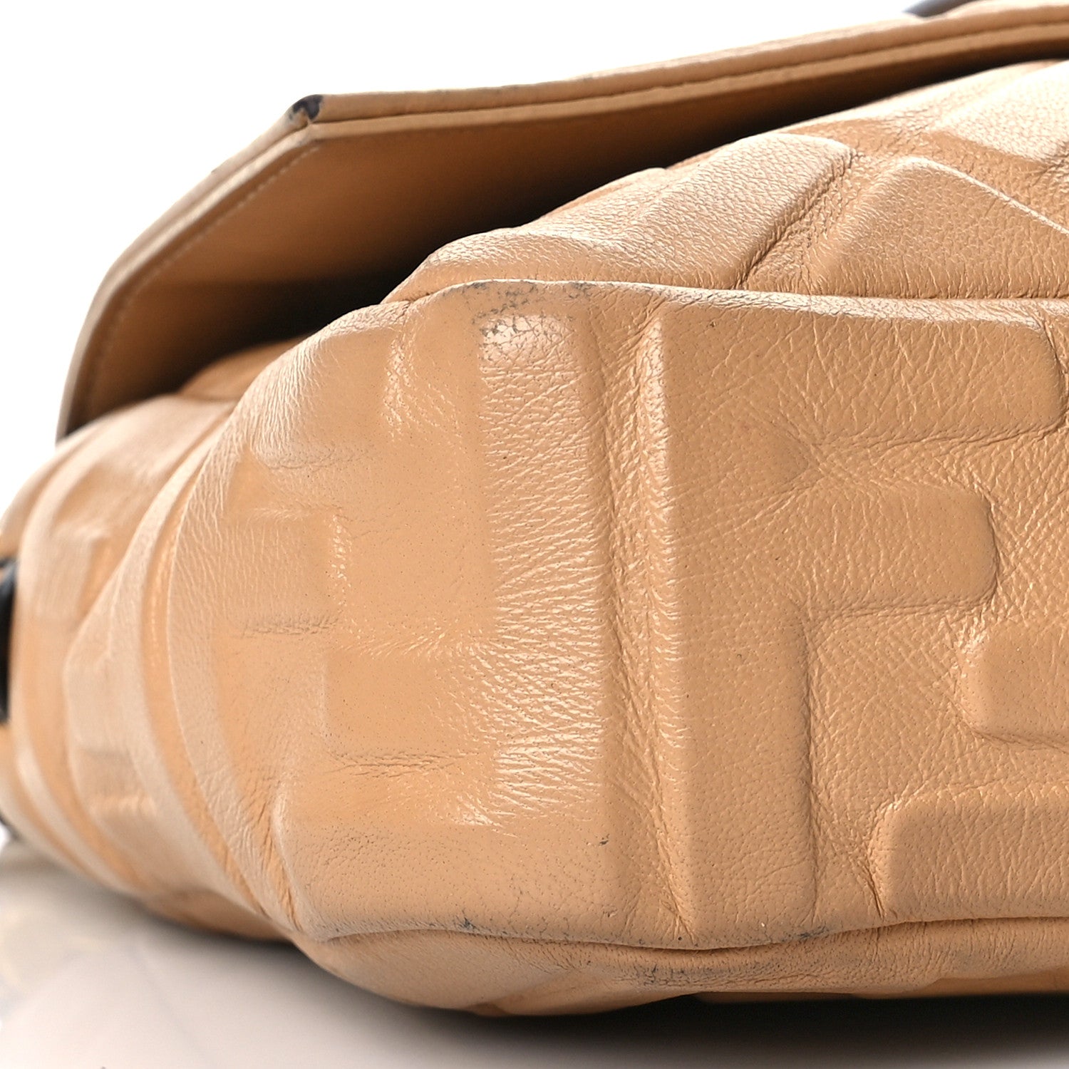 Fendi Nappa FF 1974 Embossed Baguette Durian 8 of 14