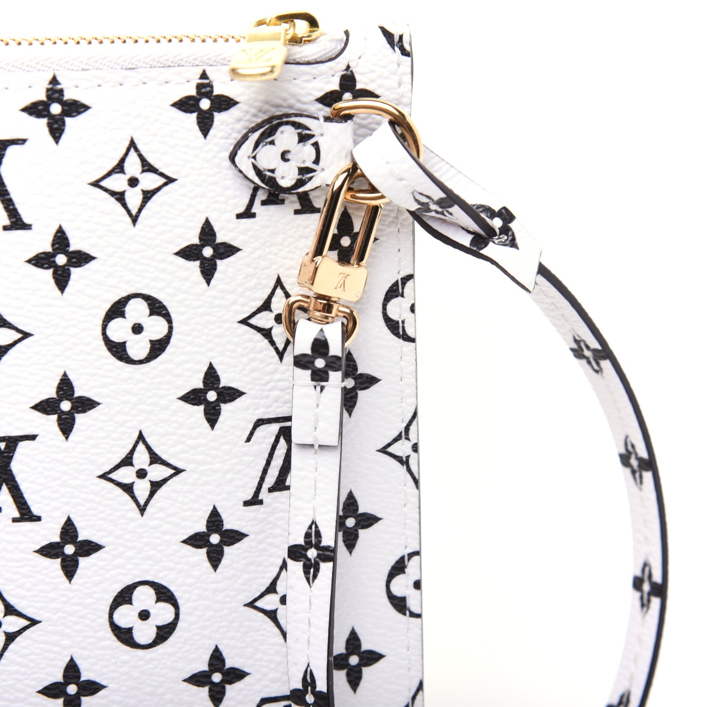 Monogram Giant Neverfull MM GM Pochette White
