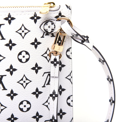 Louis Vuitton Monogram Giant Neverfull MM GM Pochette White 13 of 14