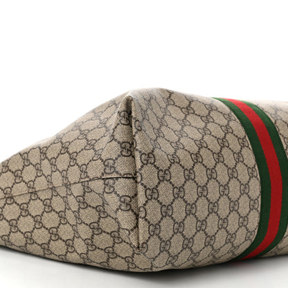 Gucci GG Supreme Monogram Medium Ophidia Shopping Tote Brown 9 of 10