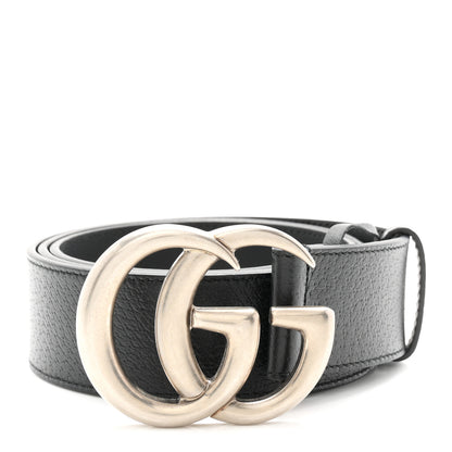 Gucci Textured Calfskin Double G 40mm Belt 95 38 Black 1 of 6