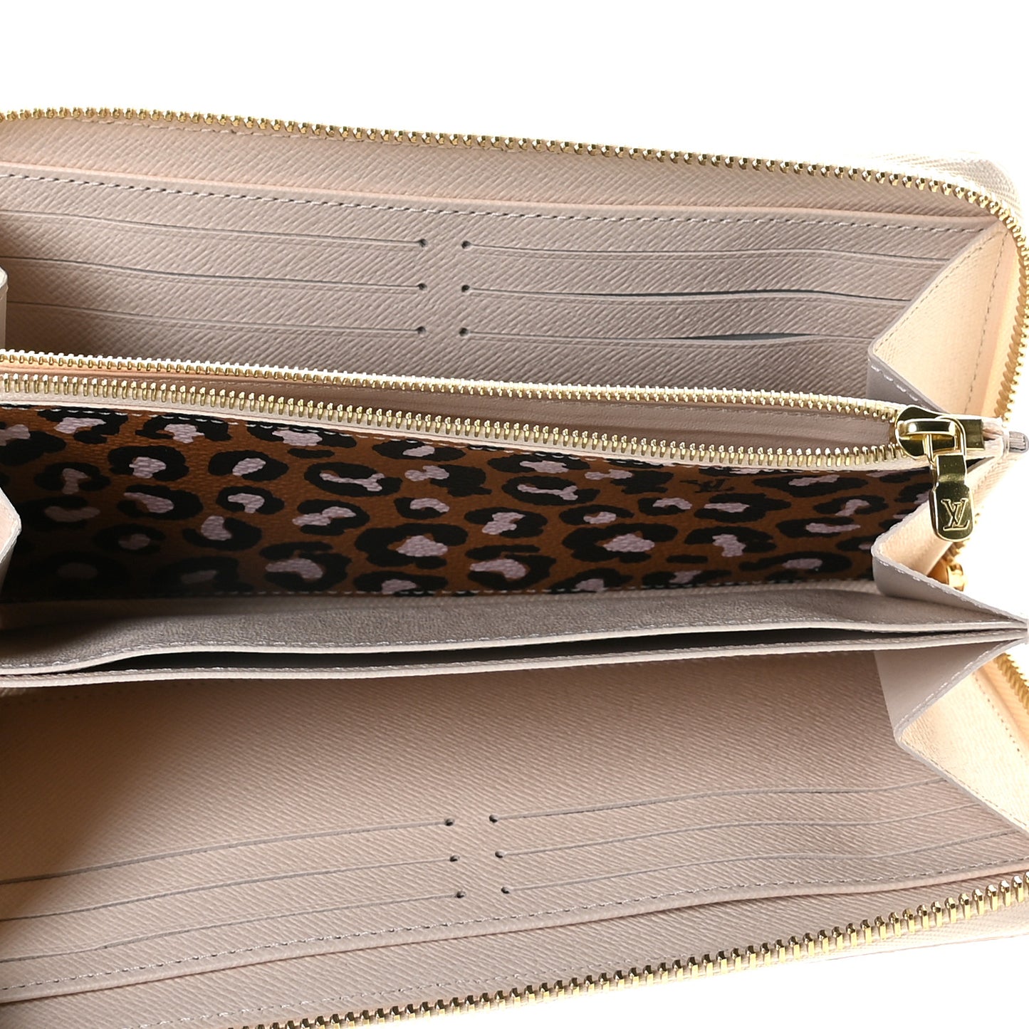 Monogram Giant Wild At Heart Zippy Wallet Creme