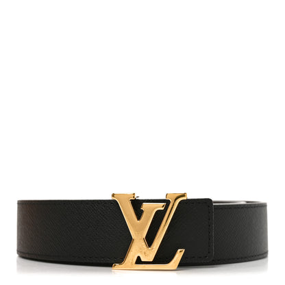 Louis Vuitton Calfskin Monogram 30mm LV Initiales Reversible Belt 85 34 Black 1 of 6