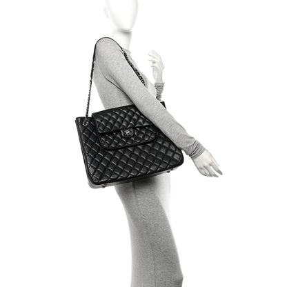 Chanel Caviar Quilted Flap Tote Black 2 of 10