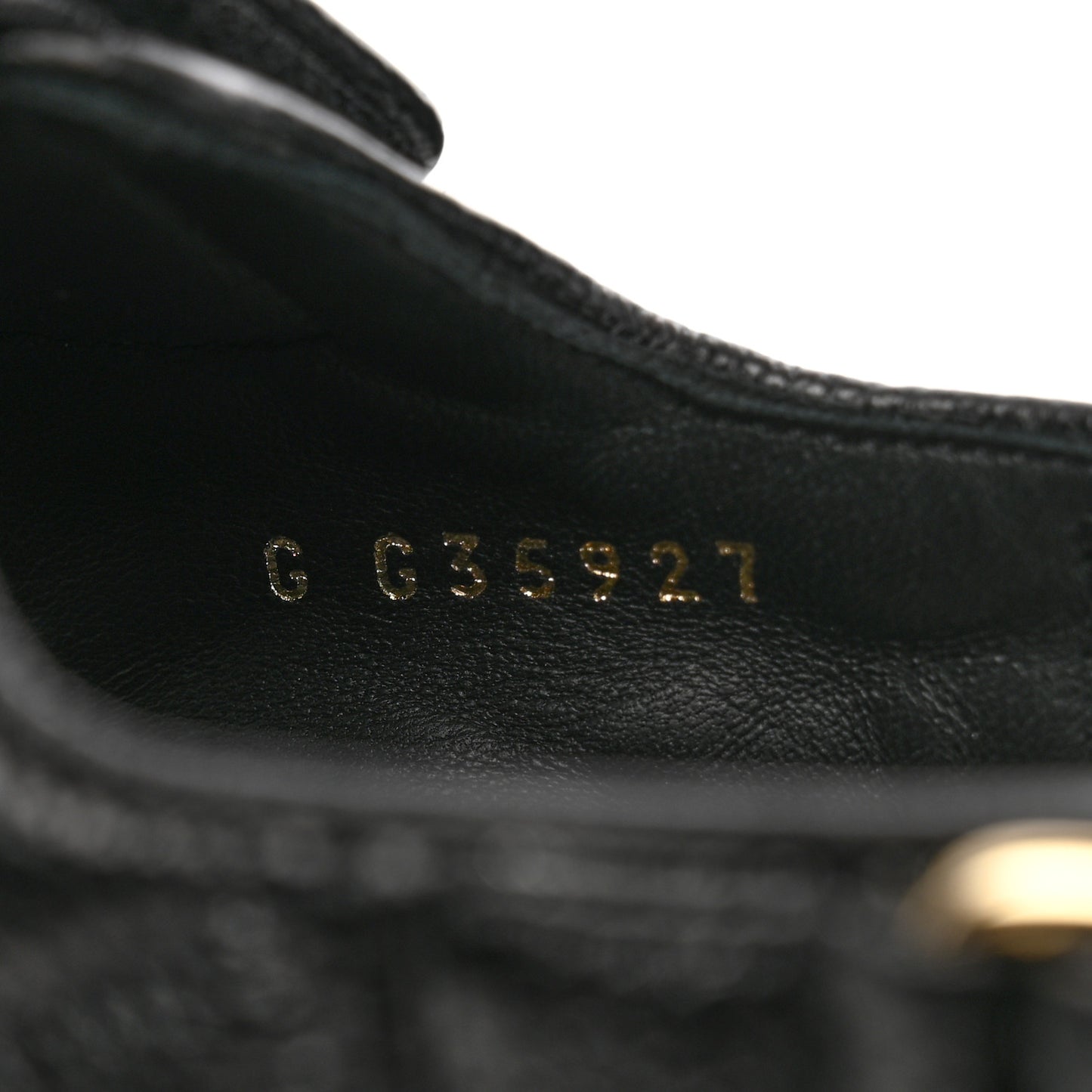 Grained Calfskin Velcro Dad Sandals 37.5 Black