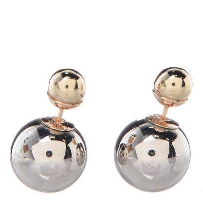 Christian Dior Mise En Dior Tribal Earrings Silver Gold 1 of 5