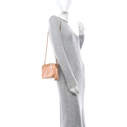 Chanel Lizard Quilted Tassel Camera Case Light Beige 2 of 11