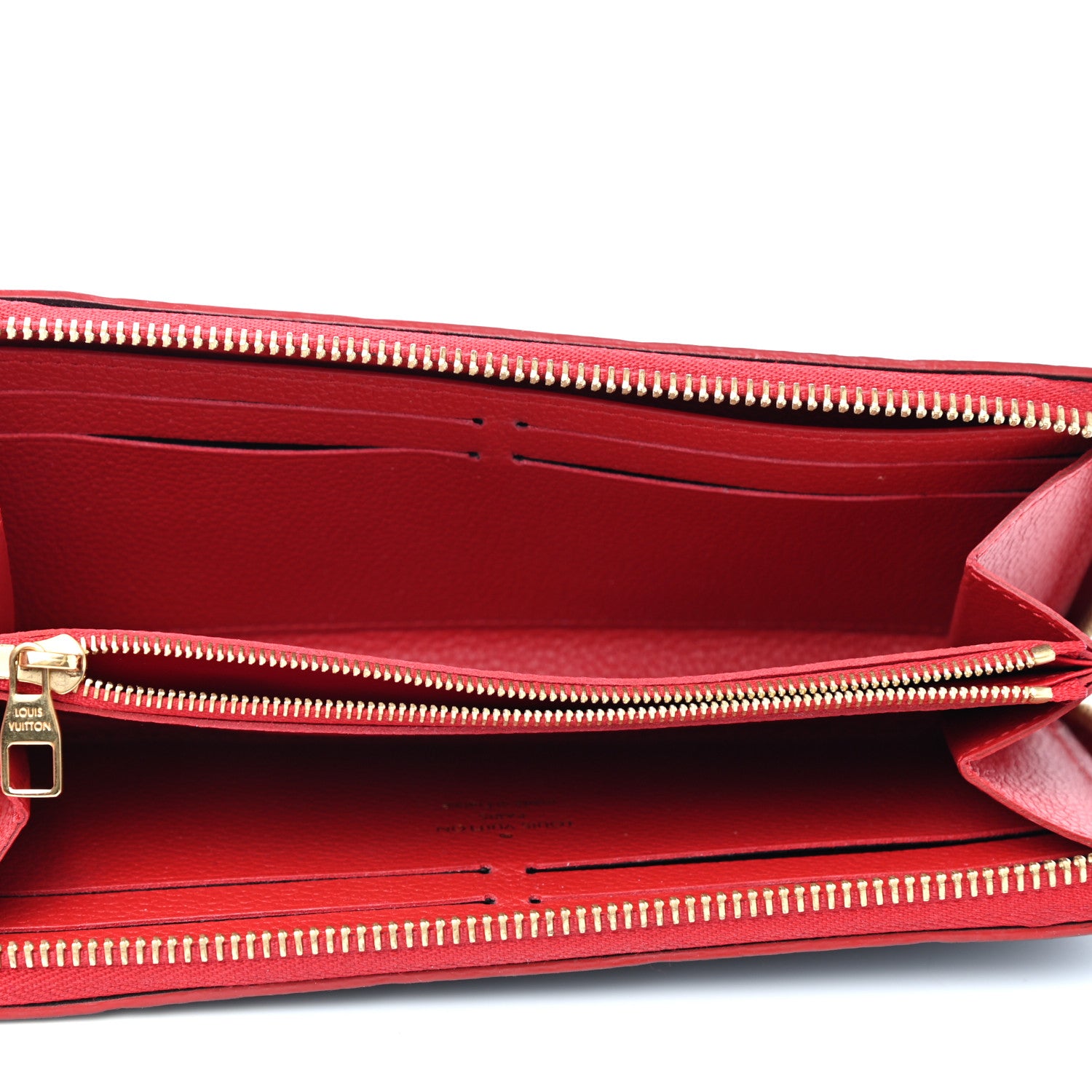 Louis Vuitton Empreinte Blooming Flowers Clemence Wallet Marine Rouge 5 of 8
