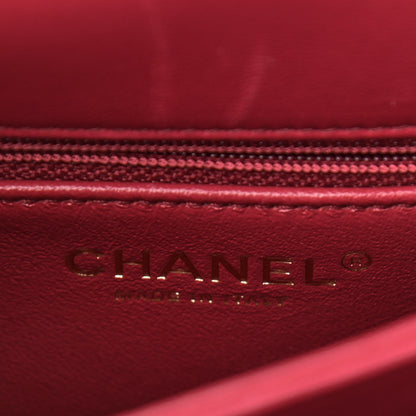 Chanel Lambskin Quilted Small Trendy CC Flap Dual Handle Bag Dark Pink 6 of 10