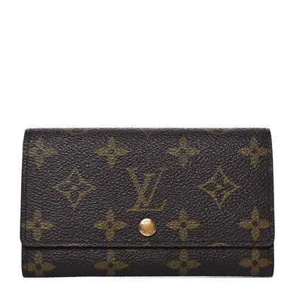 Louis Vuitton Monogram Porte-Monnaie Billets Tresor Wallet 1 of 8