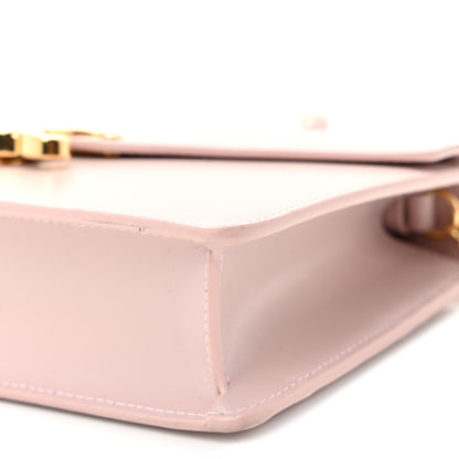 Celine Shiny Calfskin Triomphe Margo Wallet on Chain Vintage Pink 9 of 10