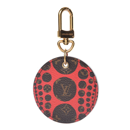 Louis Vuitton Monogram Kusama Pumpkin Dots Key Holder Red 1 of 3
