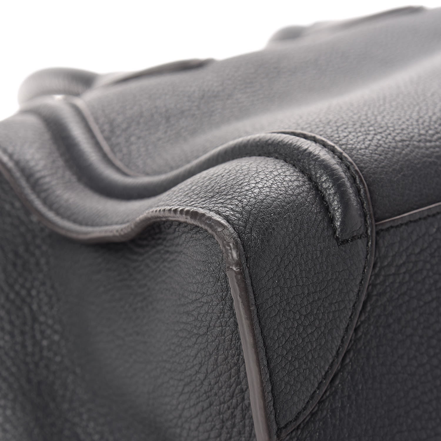 Celine Drummed Calfskin Mini Luggage Anthracite 13 of 18