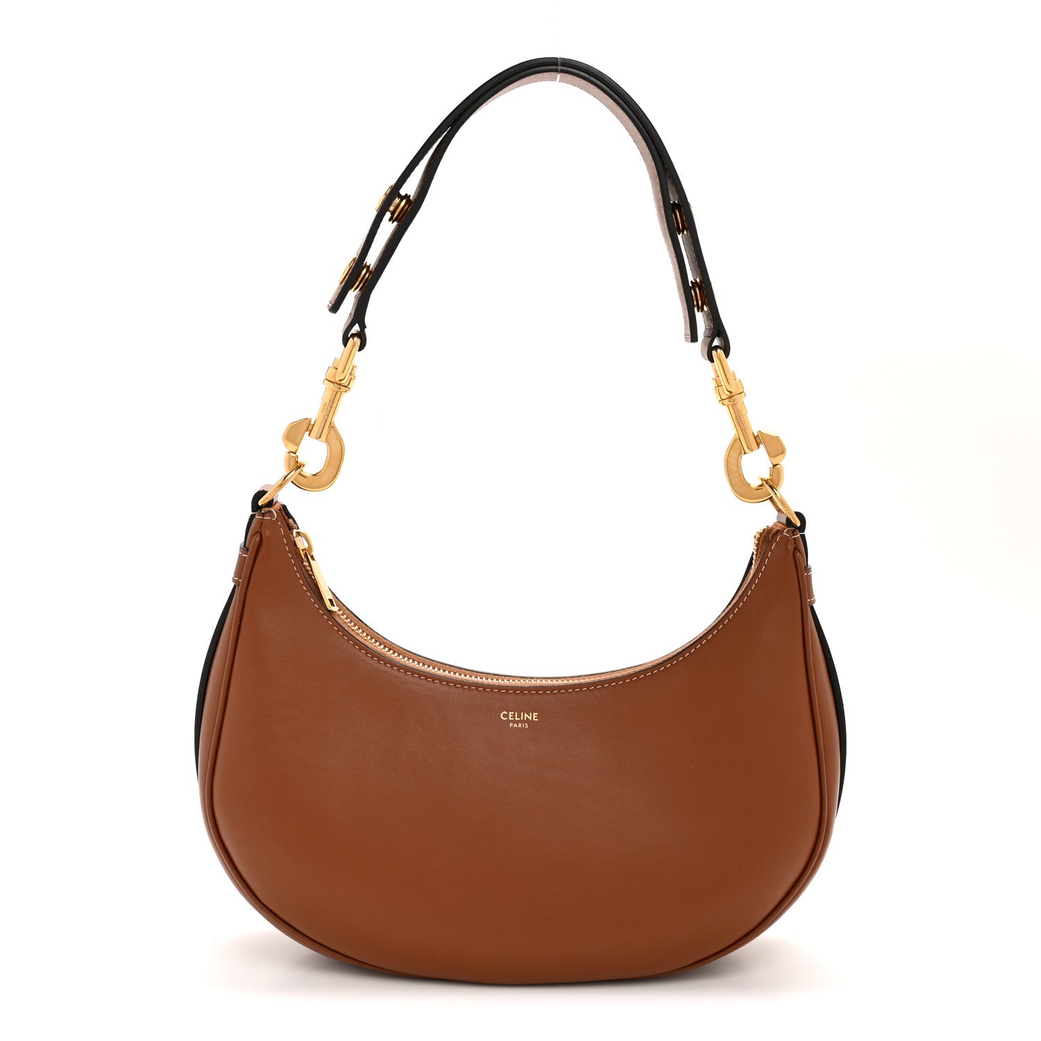 Celine Smooth Calfskin Medium Strap Ava Shoulder Bag Tan 1 of 12