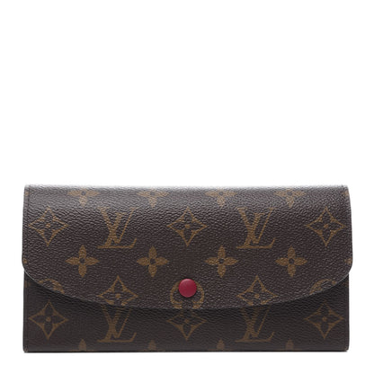 Louis Vuitton Monogram Emilie Wallet Fuchsia 1 of 9