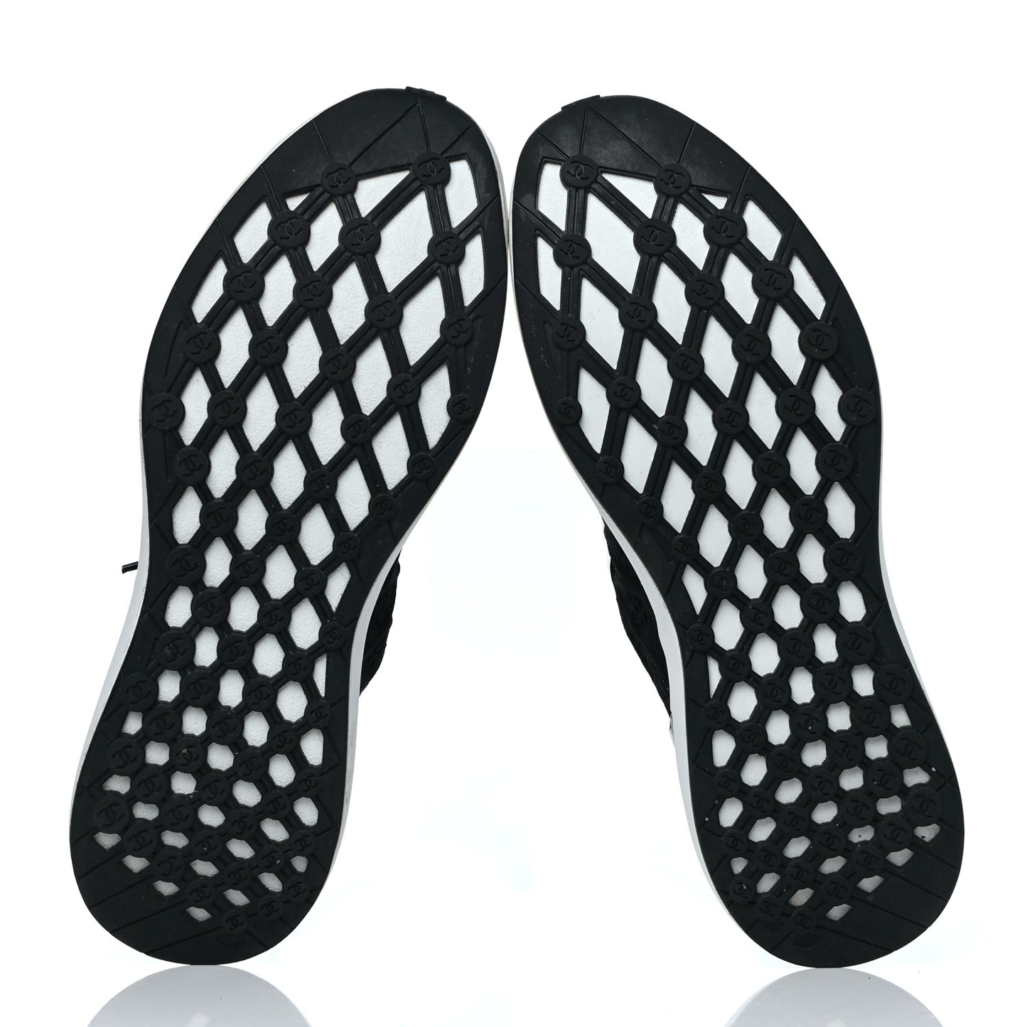 Fabric Logo Sneakers 38 Black