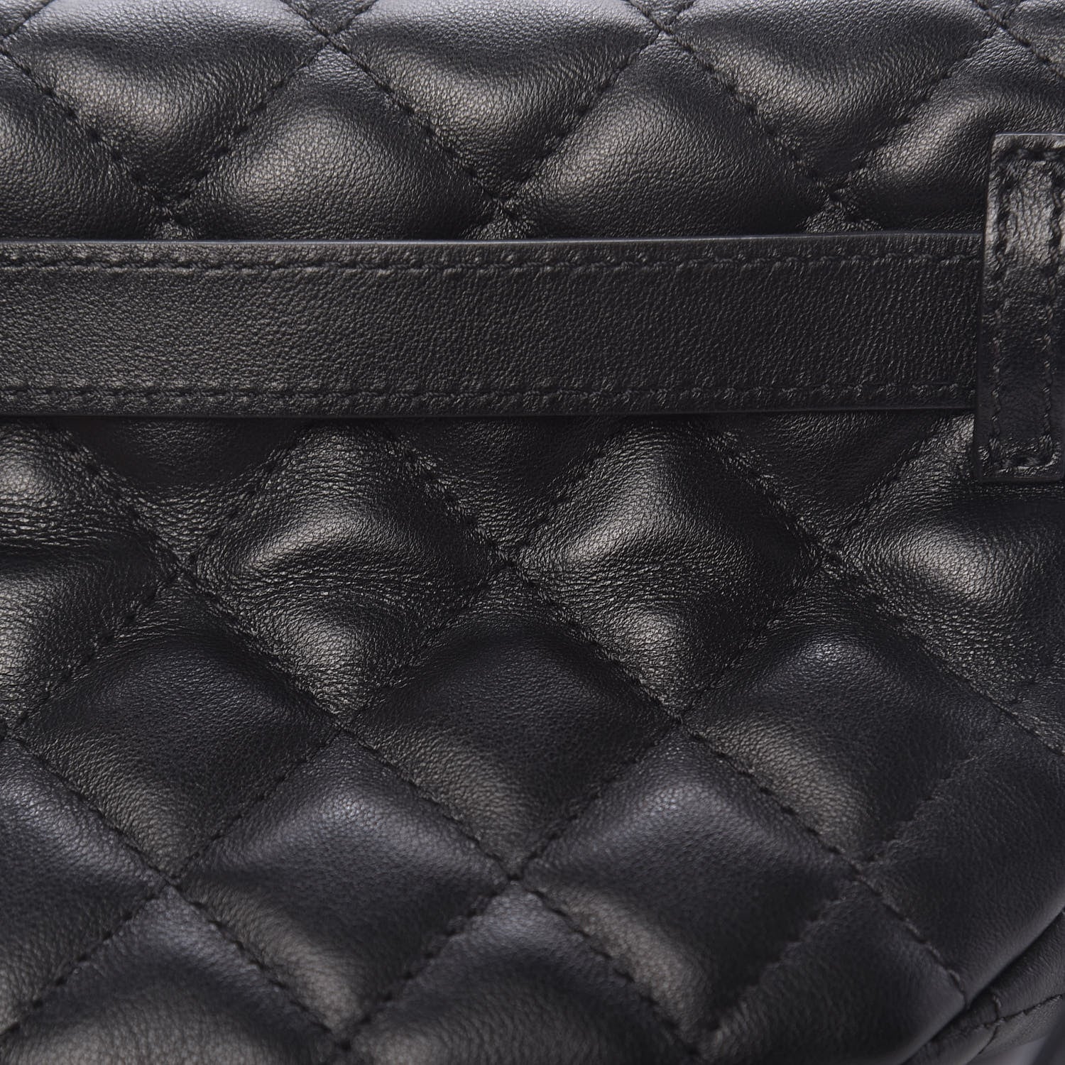 Chanel Lambskin Quilted Waist Belt Bag Black 8 of 11