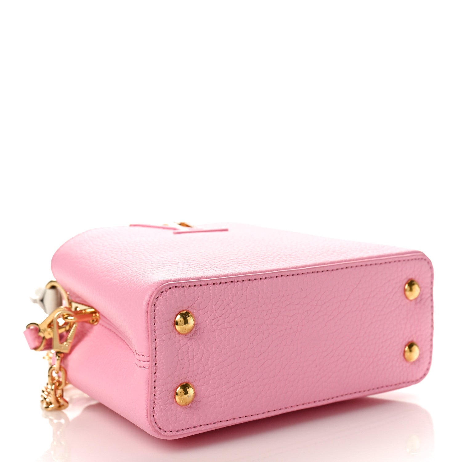 Louis Vuitton Taurillon Flower Chain Capucines Mini Candy Pink 4 of 9