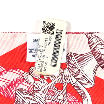Hermes Silk Della Cavalleria Maxi Twilly Rose Pale Rouge 4 of 4