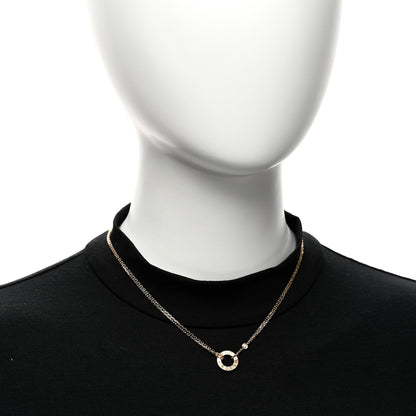 Cartier 18K Yellow Gold 2 Diamond LOVE Necklace 2 of 5