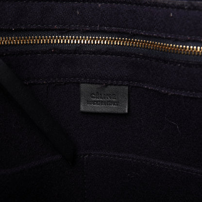 Celine Smooth Calfskin Small Belt Cabas Phantom Black 8 of 9