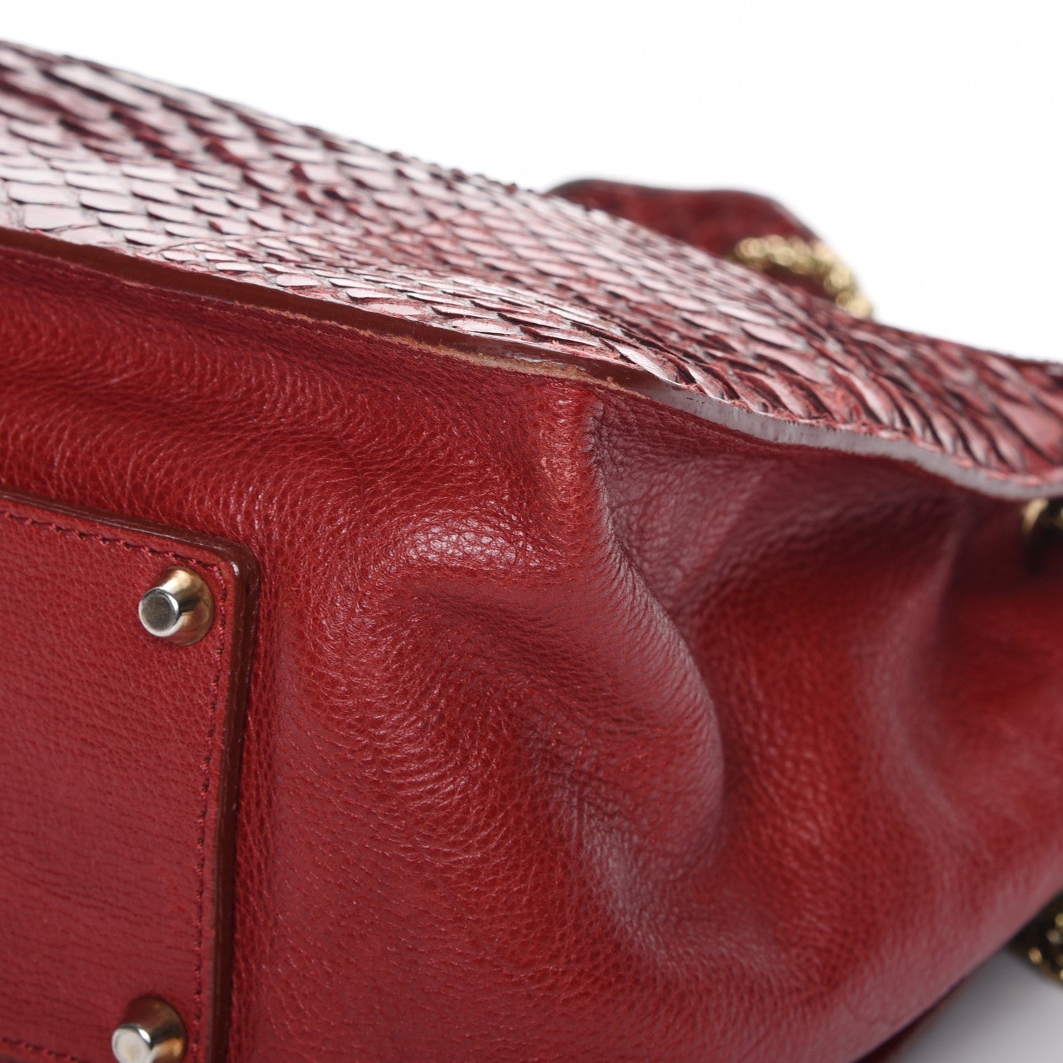 Chloe Python Sally Flap Bag Red 11 of 14