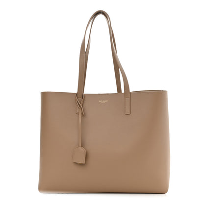Saint Laurent Calfskin Large Shopping Tote Dark Toffee 2 of 10