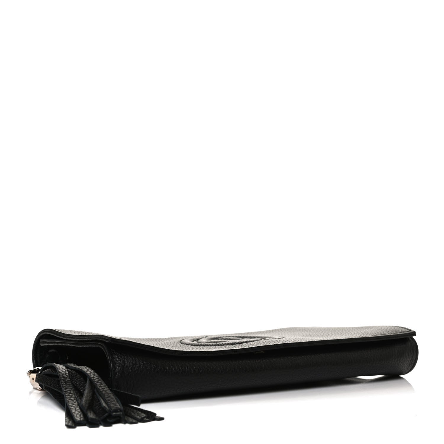 Gucci Pebbled Calfskin Medium Soho Clutch Black 4 of 14