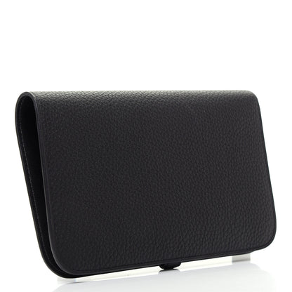 Hermes Togo Dogon Duo Wallet Black 3 of 8
