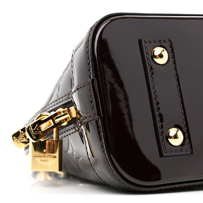 Louis Vuitton Vernis Alma BB Amarante 8 of 10