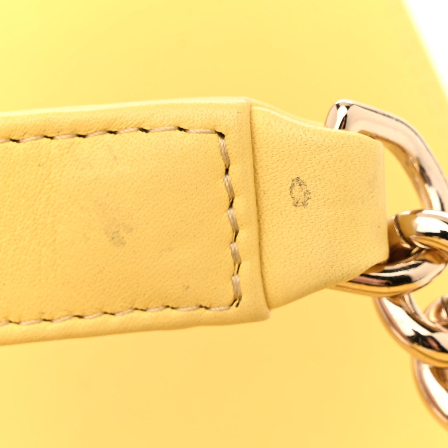 Lambskin Quilted North South Boy Flap Yellow