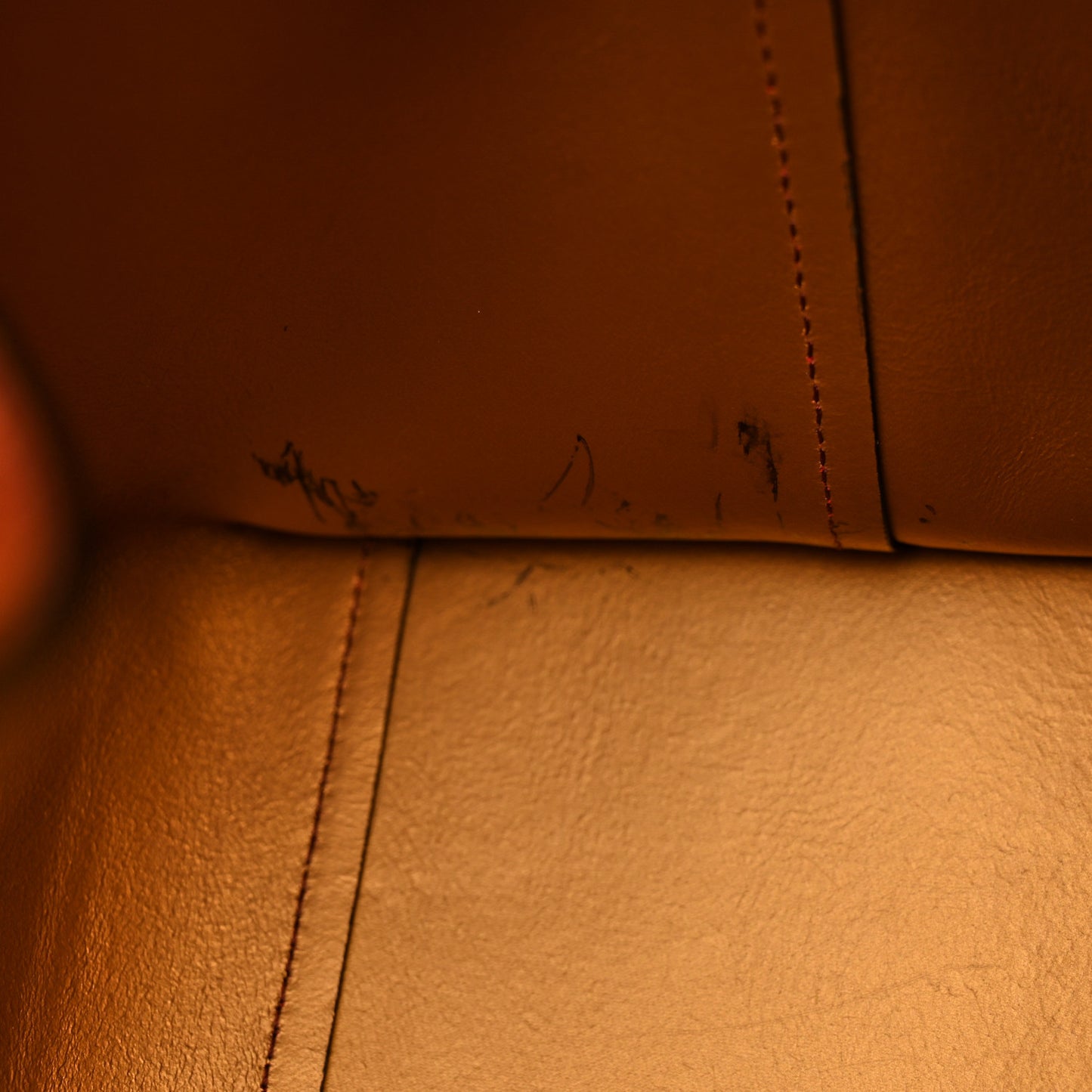 Calfskin Medium GV Shopper Tote Dark Red