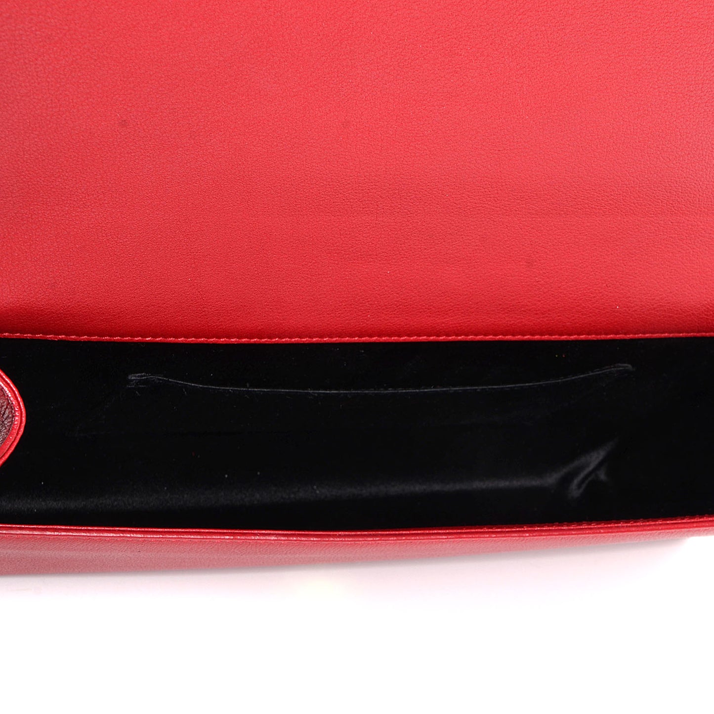 Goatskin Belle de Jour Clutch Lipstick Red