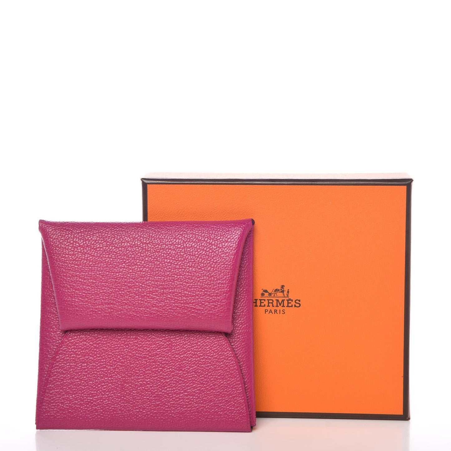 Chevre Mysore Bastia Coin Purse Rose Pourpre