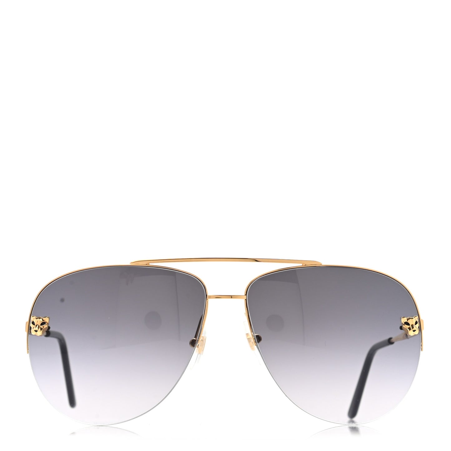 Panthere De Cartier Aviator Sunglasses Gold