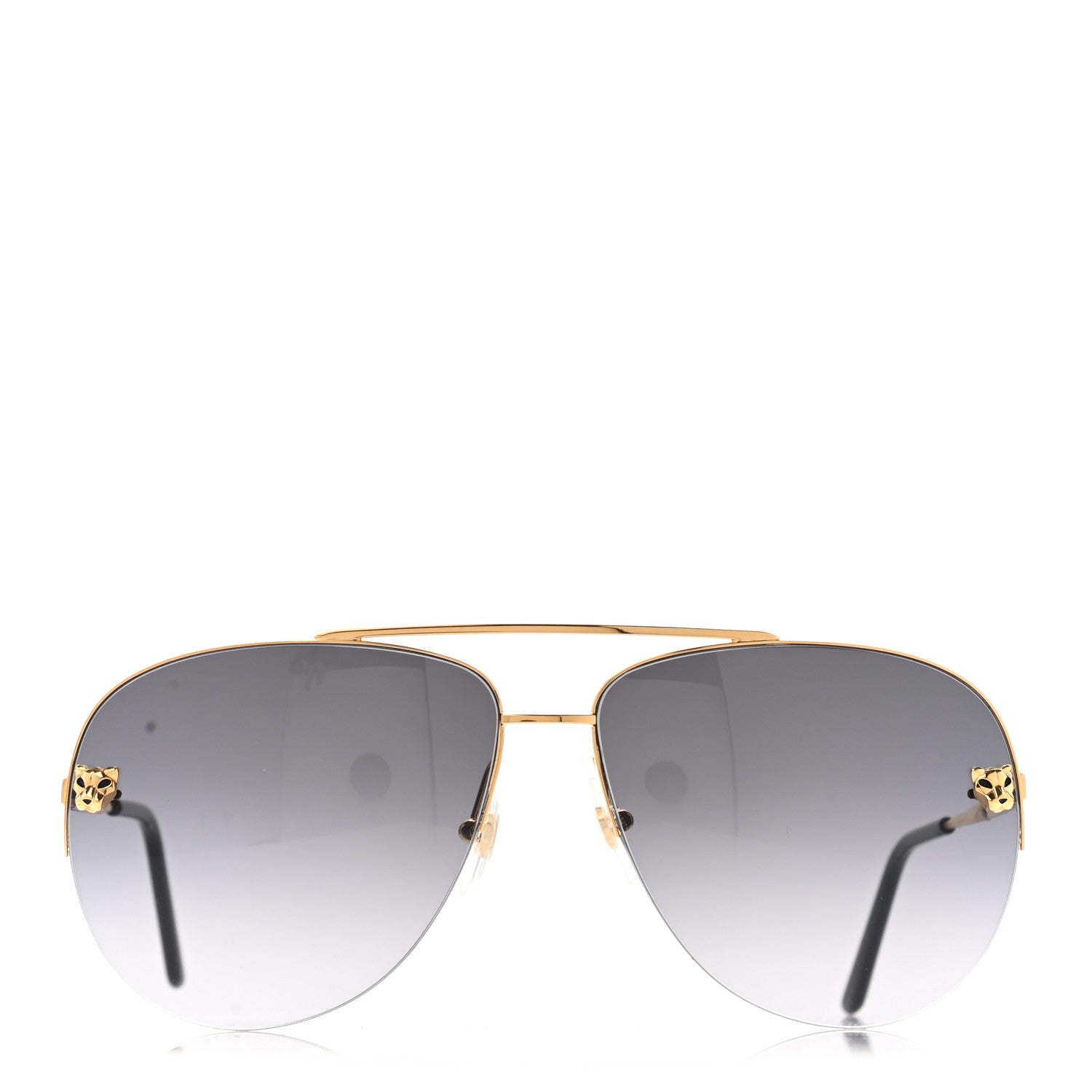 Cartier Panthere De Cartier Aviator Sunglasses Gold 2 of 11