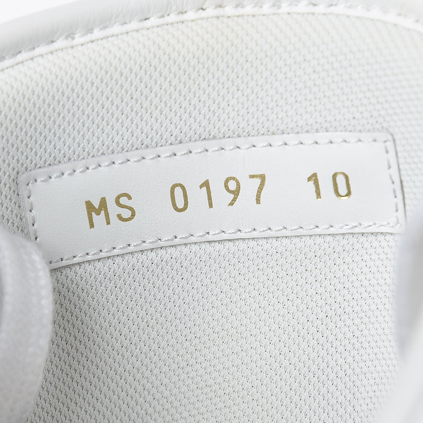 Calfskin Monogram Rivoli High Top Sneakers 10 White