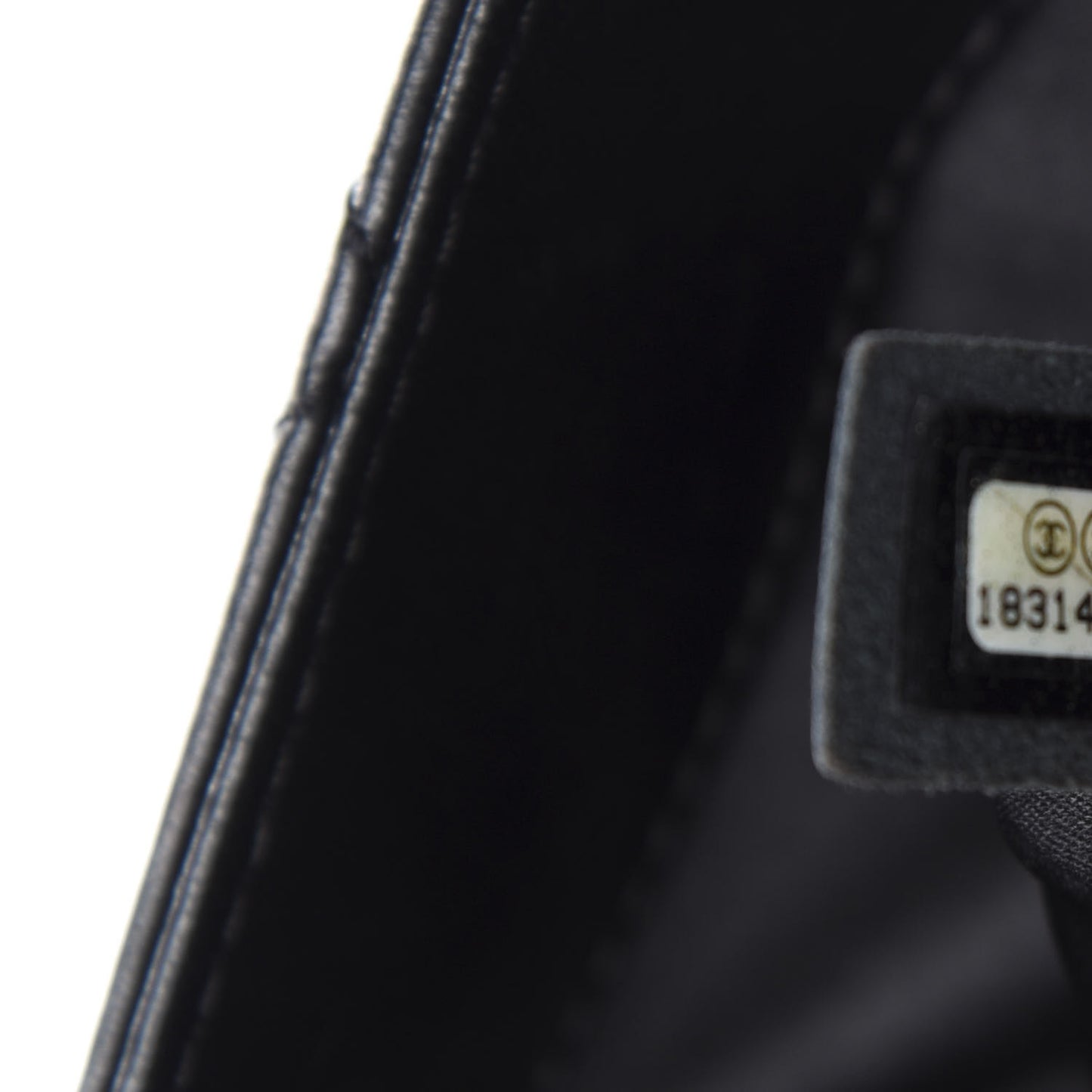 Lambskin Quilted Jumbo 3 Flap Black