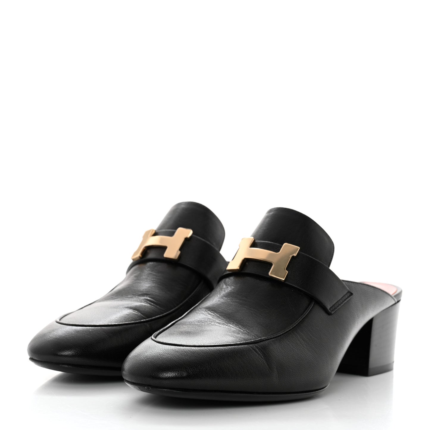 Goatskin Paradis Mules 37.5 Black