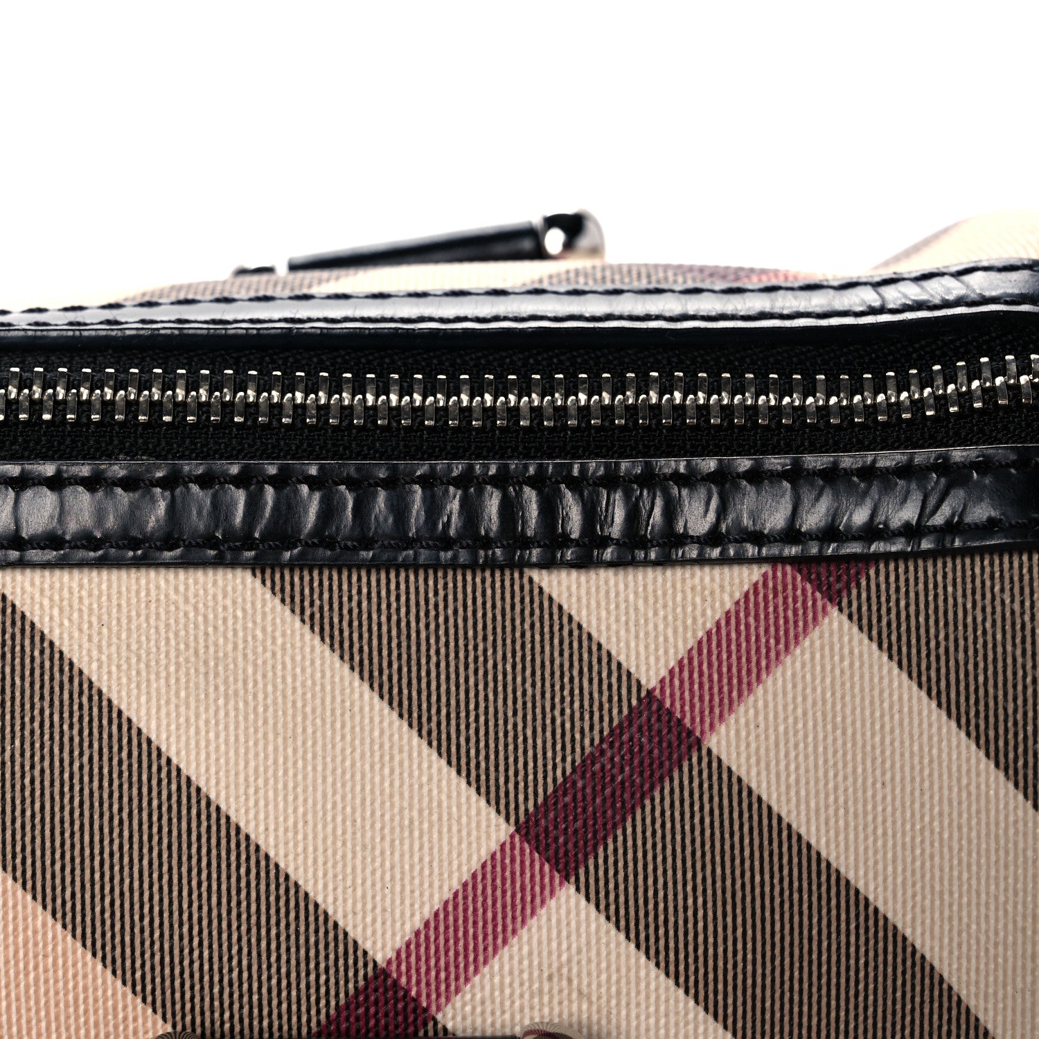 Burberry Nova Check Small Chester Bowling Bag Black 13 of 20